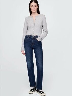 Gap High-Rise 90s Slim Straight Women's Jeans in Dark Blue
